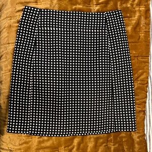 Polka dot pencil skirt